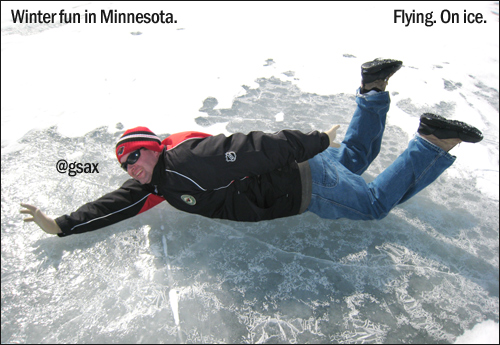 Flying on Ice